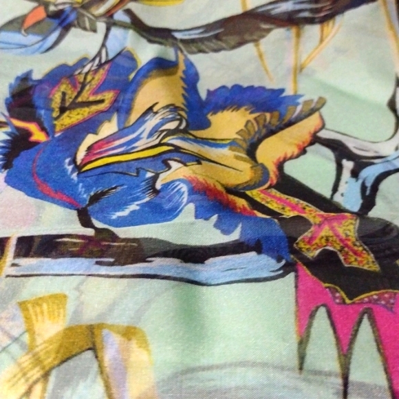 BALENCLAGA Rosabotanica Silk Vibrant Colours NWT - Picture 5 of 14